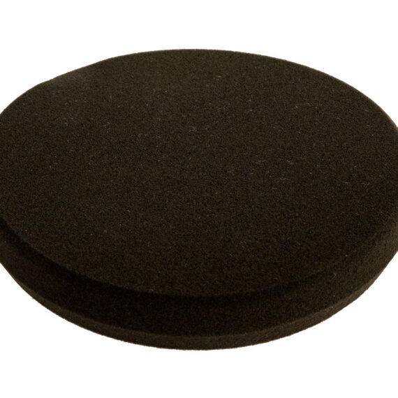 Polishing Foam Pad 150x25mm Black Flat, 2/Pack