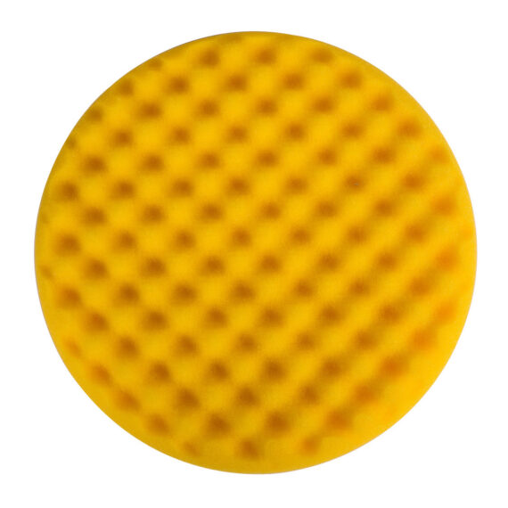 Polishing Foam Pad 150x25mm Yellow Waffle, 1/Pack