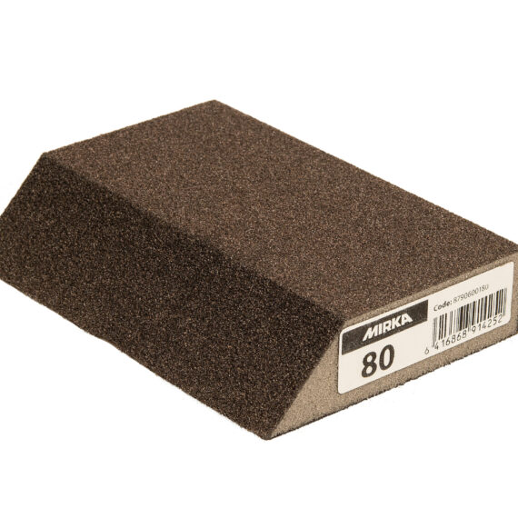 Sanding Sponge Angled 125x85x25mm 80, 100/Pack